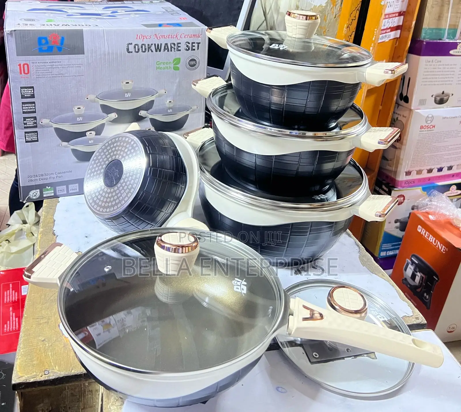 10 PCS Bw Healthy Ceramic Cookware Coating Set