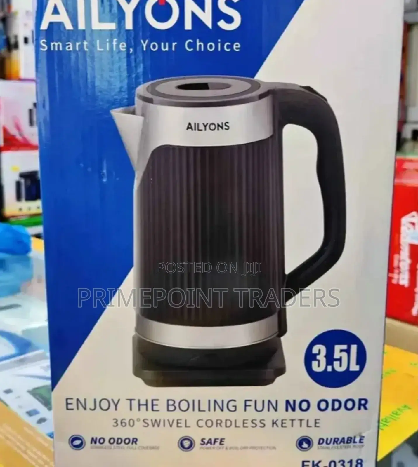 Water Kettle 3.5l (Ailyons) Fk-0318; Stainless Steel
