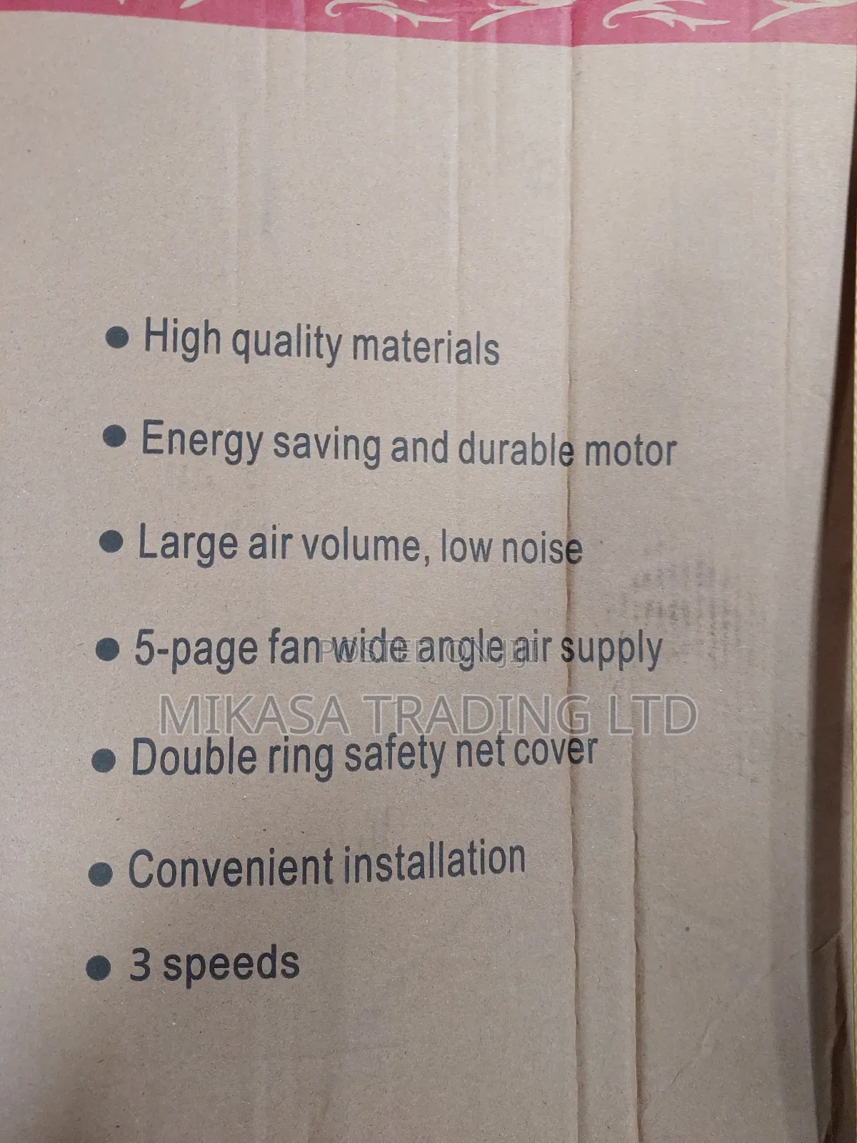 Toller 16" 5 Blade Blade Electric Floor Standing Fan