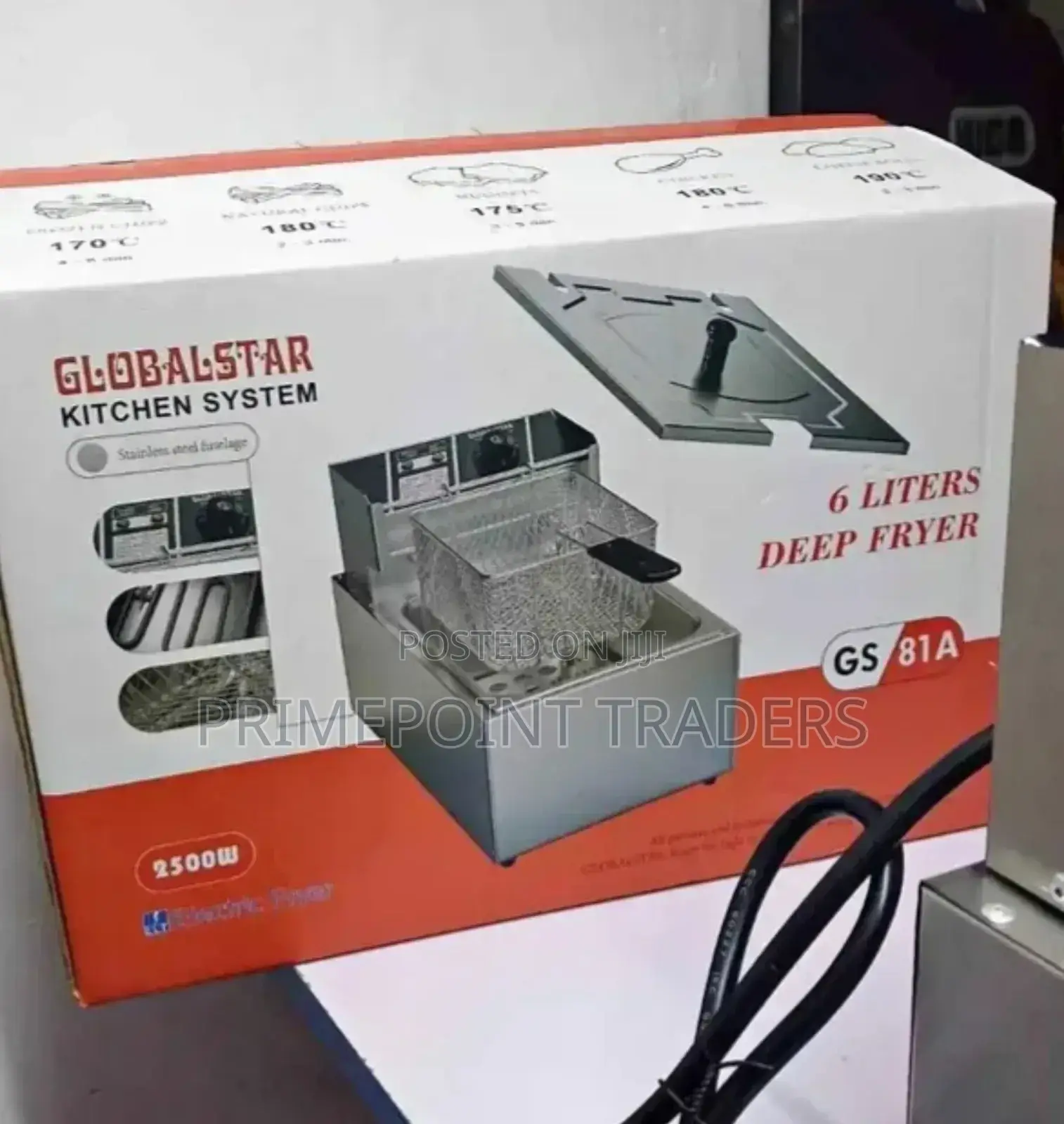 Single Deep Fryer (Globalstar) 6 Litres; Brand New