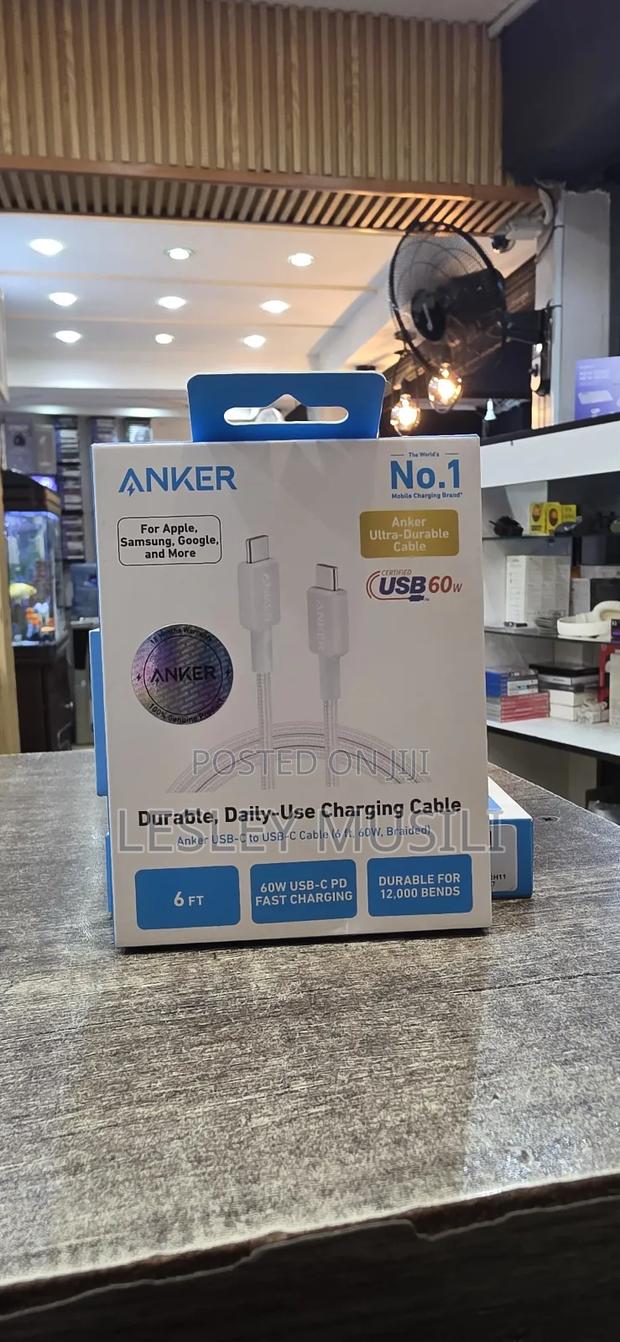 Anker Usb -C to Usb-C Cable(6tf,60w,Braided) - thumbnail 2