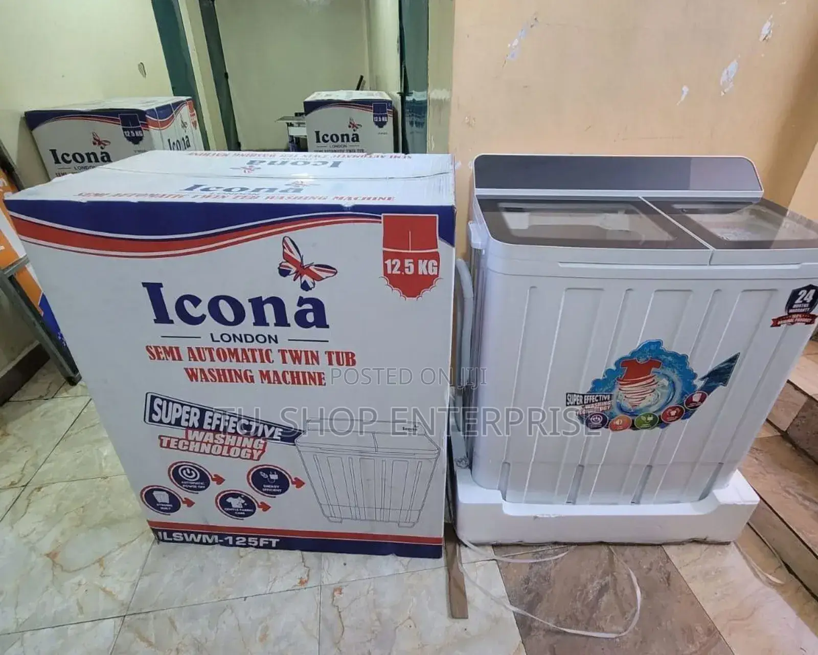 Icona 12.5kgs Twin Tub Washing Machine