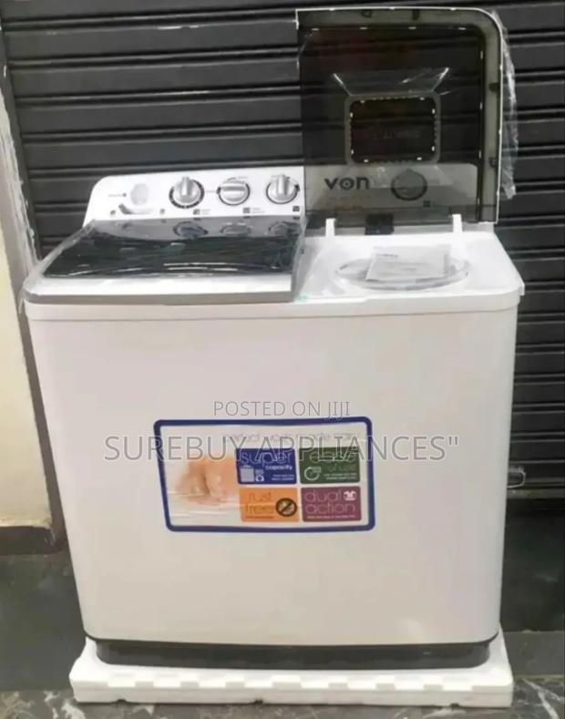 Von Hotpoint 10kg Twin Tub Washing Machine-White