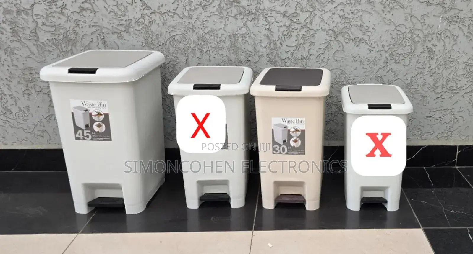 Quality Pedal/Push Dustbin 30l