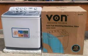 Von 13kgs Twin Tub Washing Machine -White - thumbnail 2