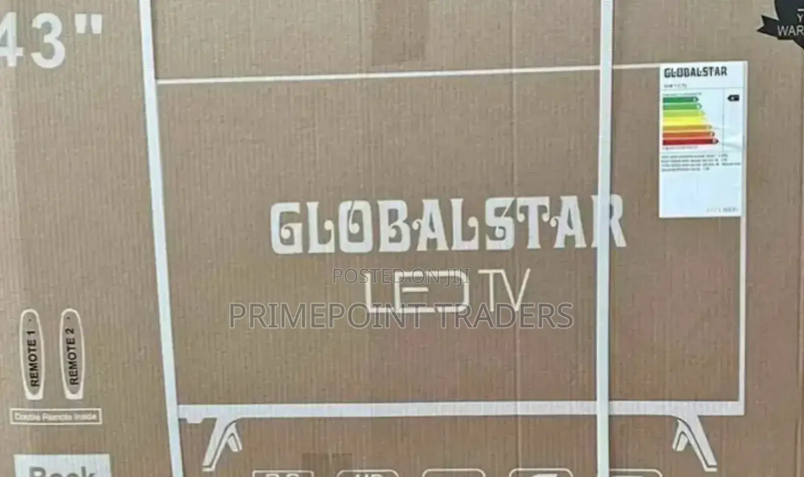 Television Global Star 43" Inch, Digital Frameless - Black