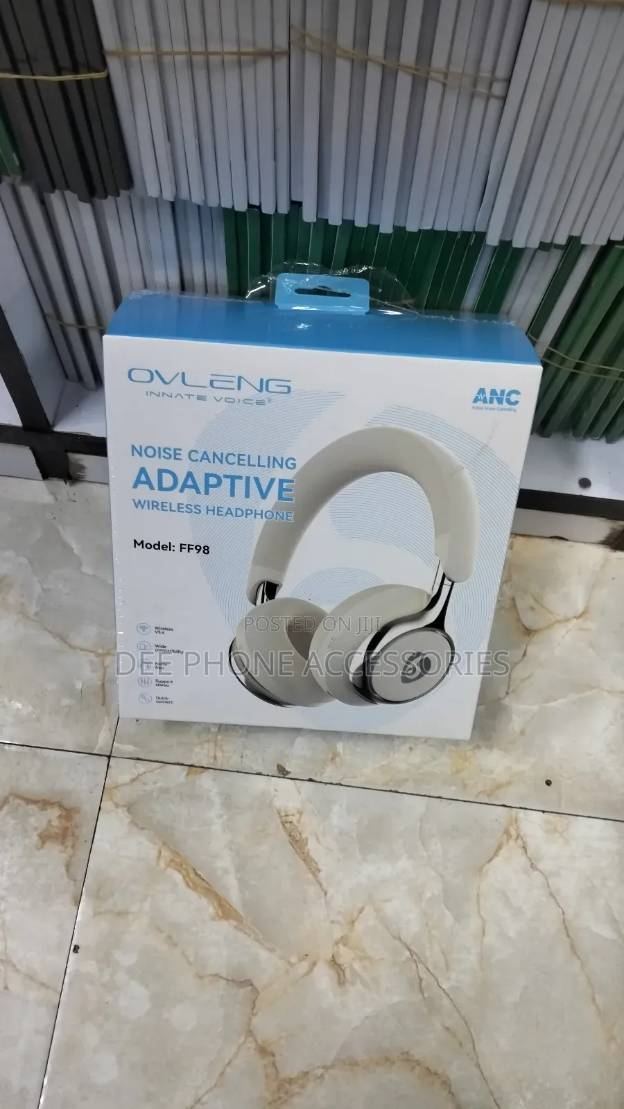 Ovleng Ff 98 Active Noise Cancelling Bluetooth Headphones