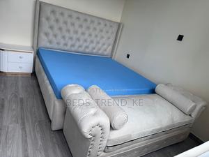 6 by 6 Chester Bed, 2 Side Drawers and Resting Couch - main view