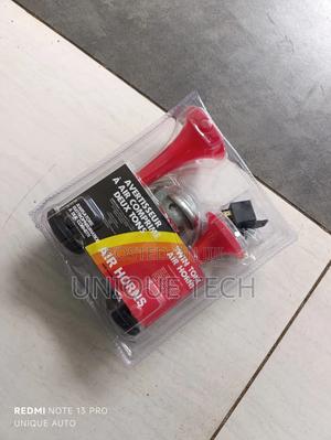 2-pipe Air Horn Kit / Loud Twin Tone Horn Set - main view