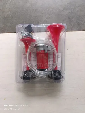 Twin Pipe Airhorn 12v / Double Trumpet Horn