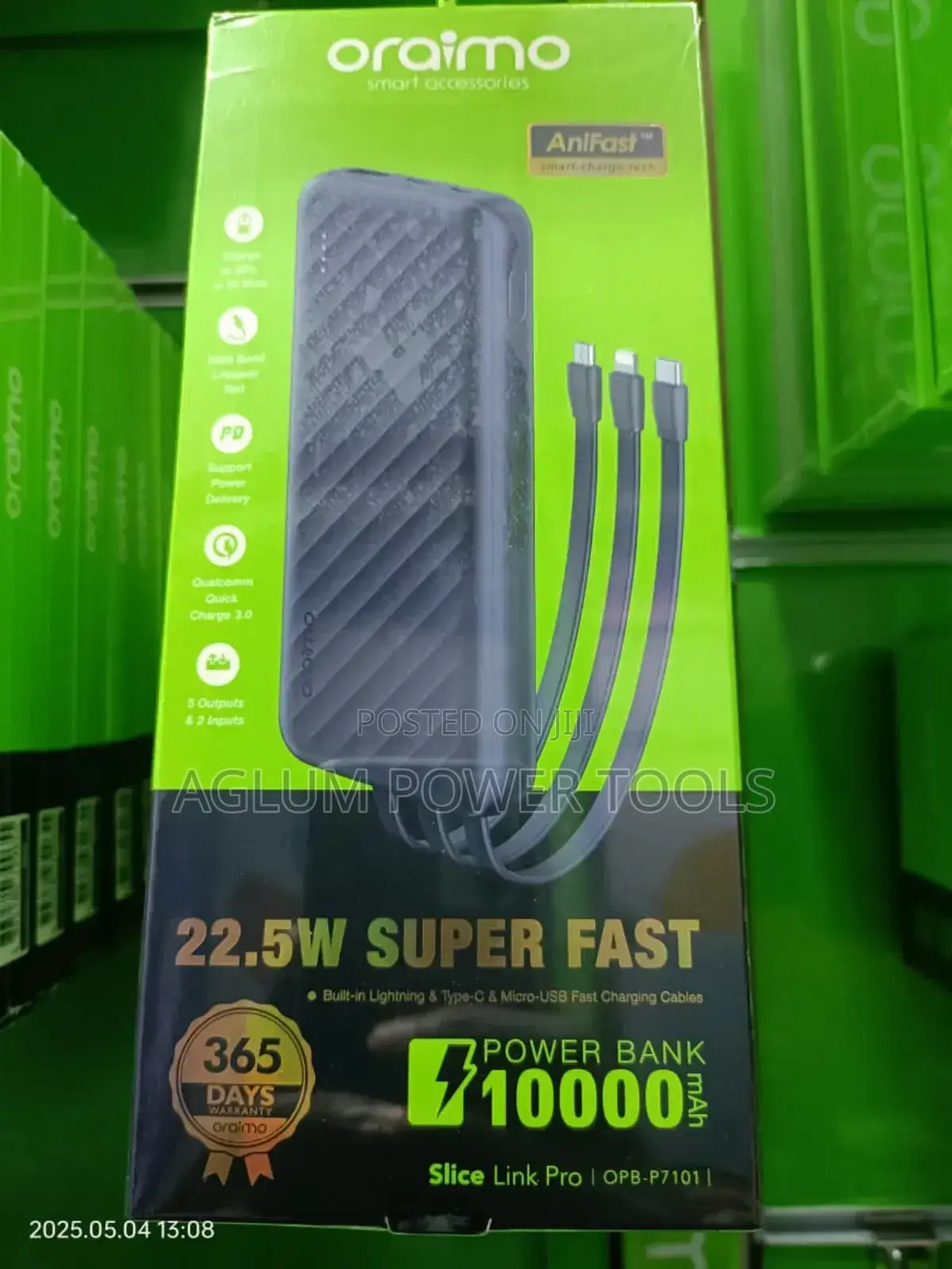 Original Oraimo Power Bank 10,000 Mah