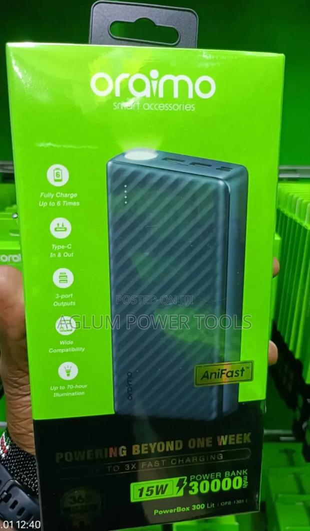 Original Oraimo Fast Charger Power Bank - thumbnail 3