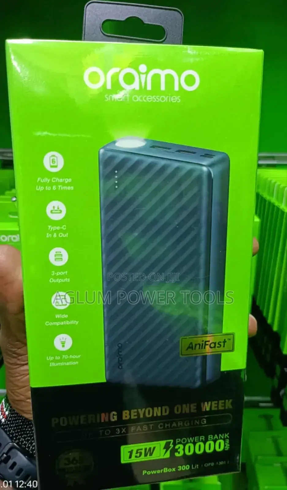 Original Oraimo Fast Charger Power Bank