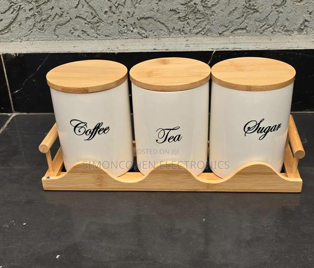 3pcs Ceramic Canister Set - thumbnail 2