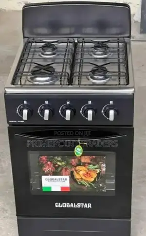 Standing Full Gas Cooker, Global Star 50 by 55cm- Black