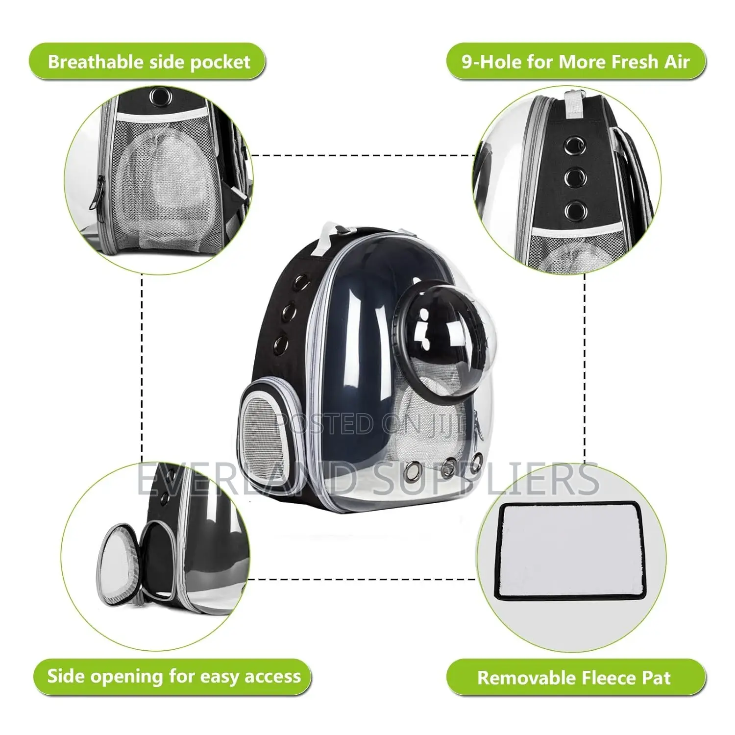 Breathable Capsule Backpack for Pets