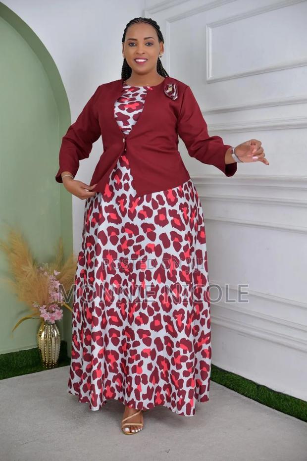 Maroon Long Dress Suit💯 - thumbnail 2