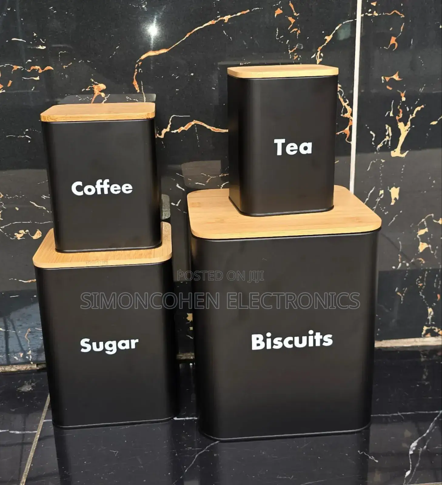Storage Jars With Bamboo Lid