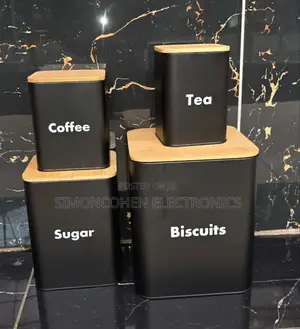 Storage Jars With Bamboo Lid