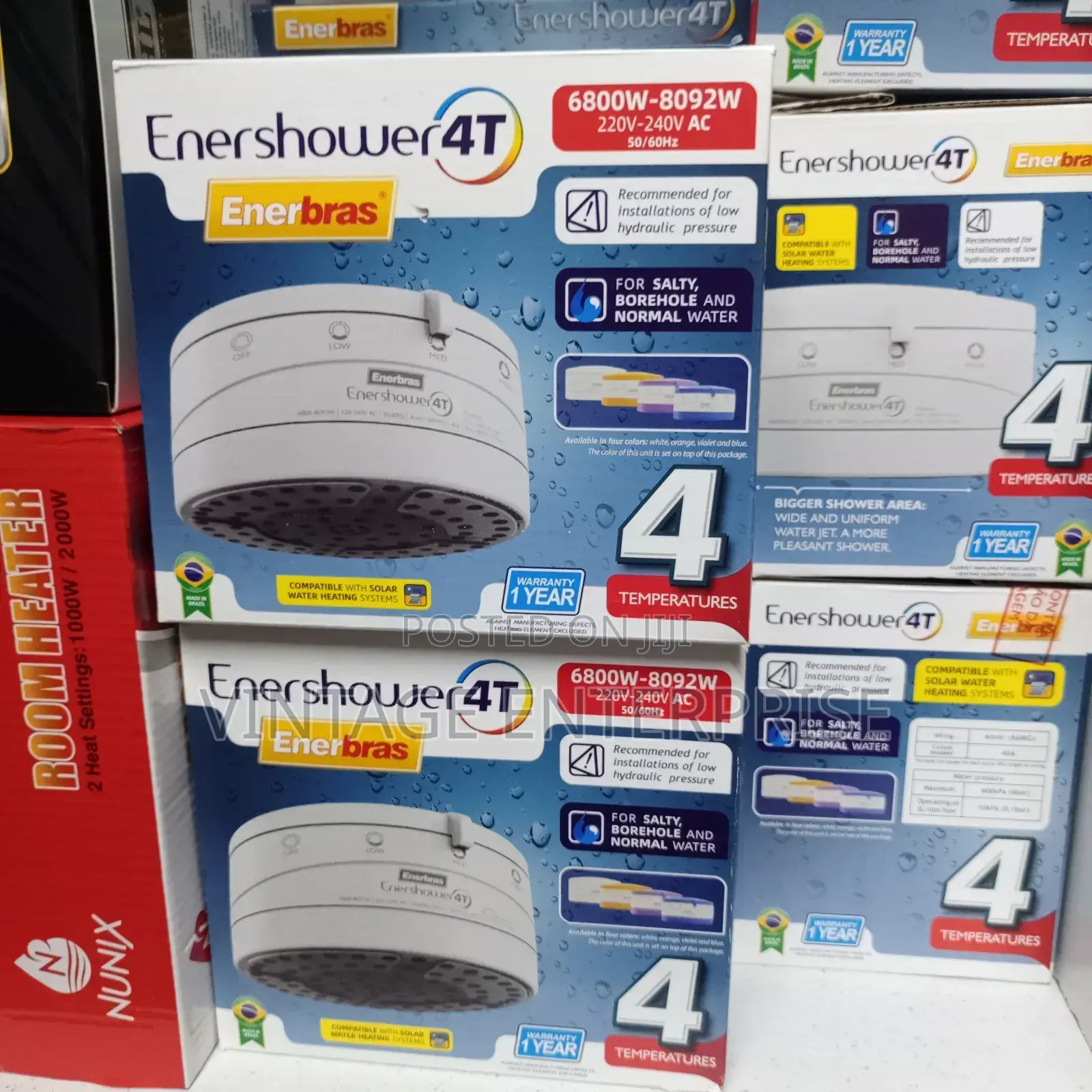 4t Enershower Head* Hot Shower Head