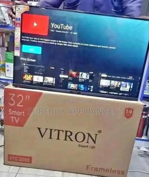 Vitron 32"Inch Bluetooth/Frameless Smart Android Tv Inbuilt - main view
