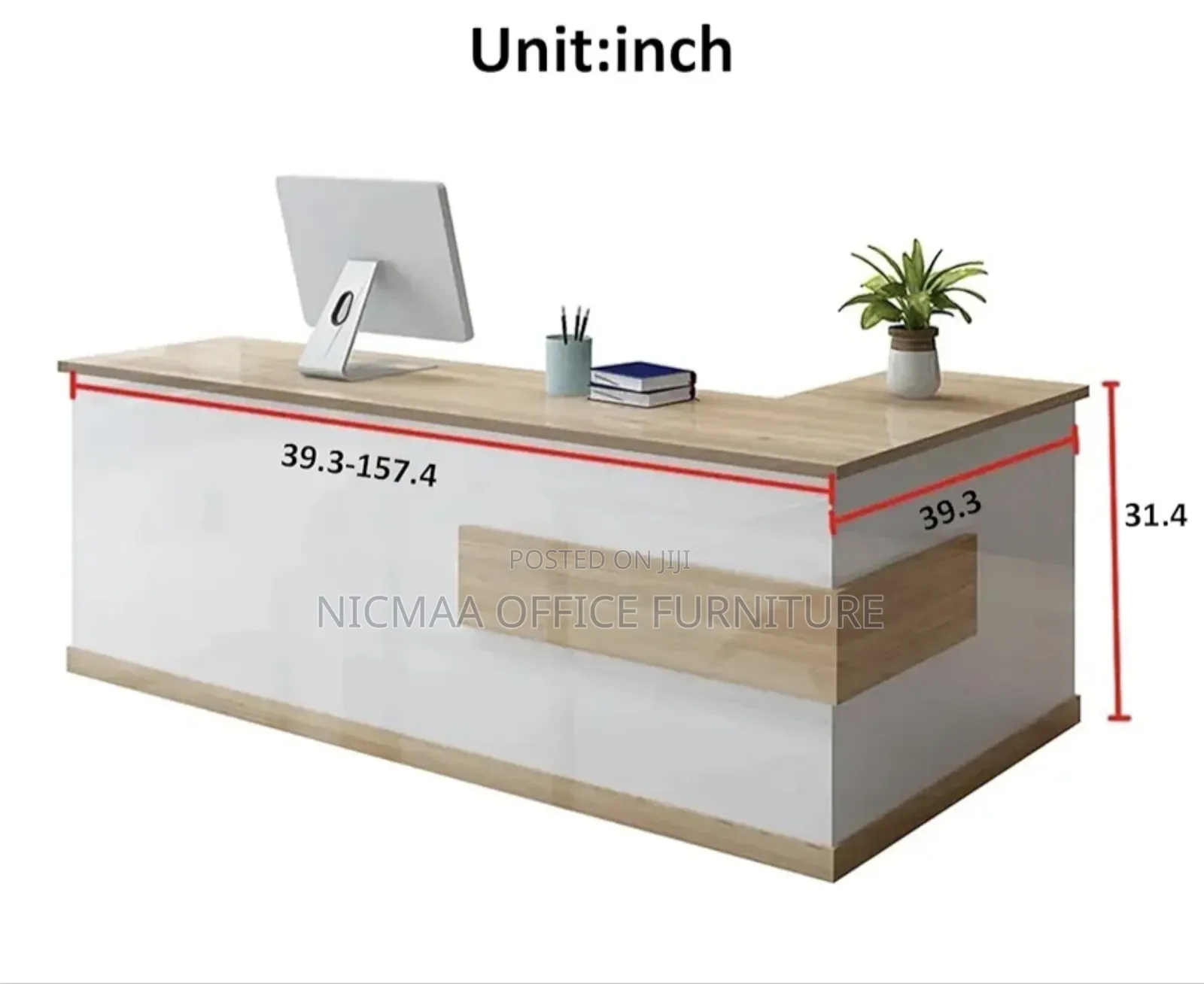 Frontedge L-Desk Reception Power Hub