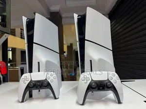 Clean Ps5 Slim With Controllers