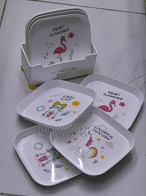 Meal General Spit Kids Snack Plates With Stand 8pcs - thumbnail 2