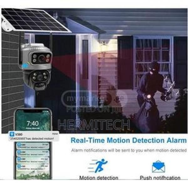 Wifi Solar Powered Wireless Camera, Dual Lens- 100% Wire - thumbnail 2