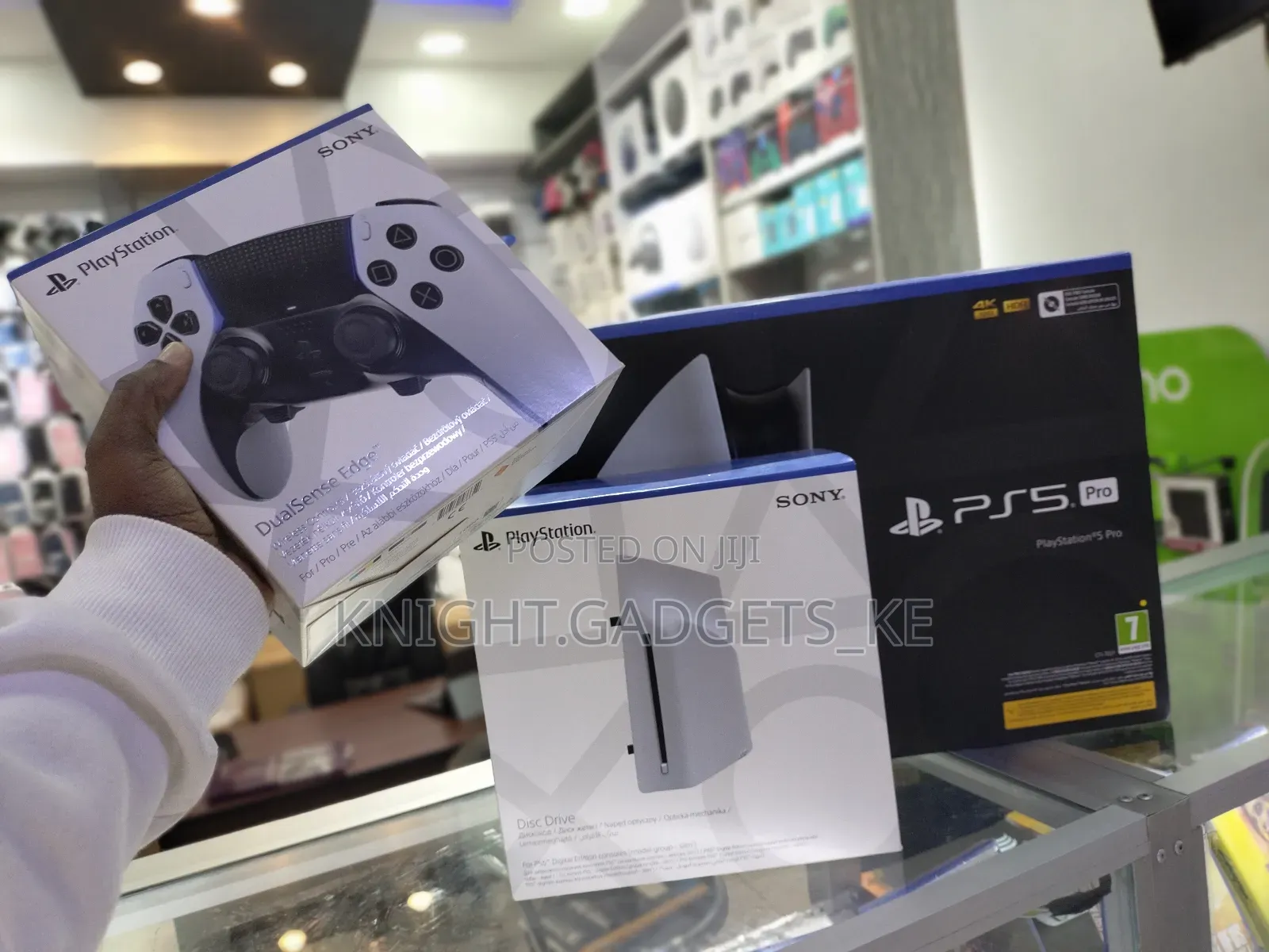Ps5 Pro Console + Disc Drive + Dualsense Edge Controller !!.