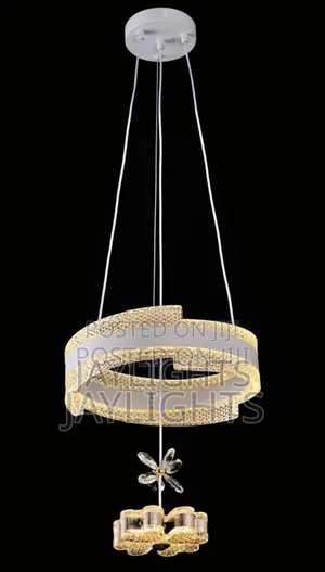 Style Circle Ceiling Chandelier Simple Led