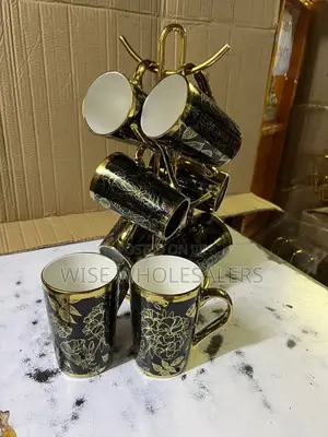 6 Pcs Ceramic Mugs