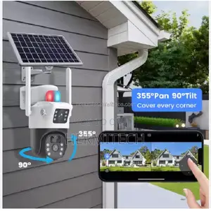 V380 Pro Solar Powered Surveillance Security PTZ CCTV
