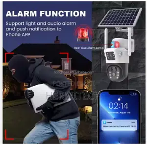 V380 Pro Solar Powered Surveillance Security PTZ CCTV