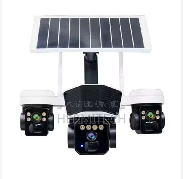V380 Pro 4g Three Lens 6mp Ip PTZ Solar CCTV