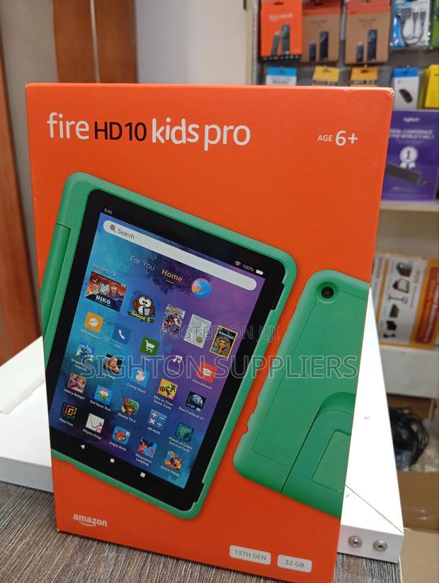 New Amazon Fire HD 10 Kids Pro 32 GB Green - main view