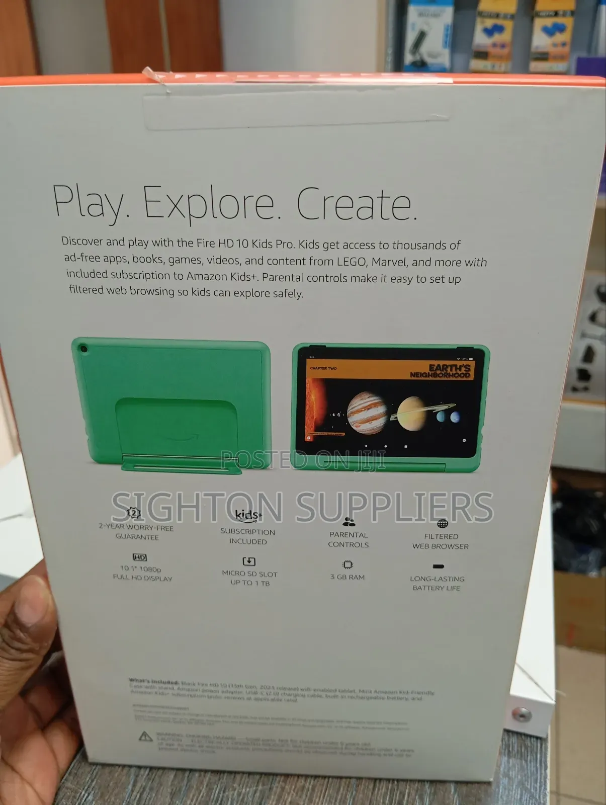 New Amazon Fire HD 10 Kids Pro 32 GB Green