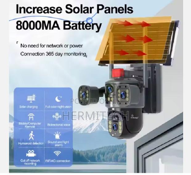 V380 Solar CCTV Security Camera 8mp 4g - main view