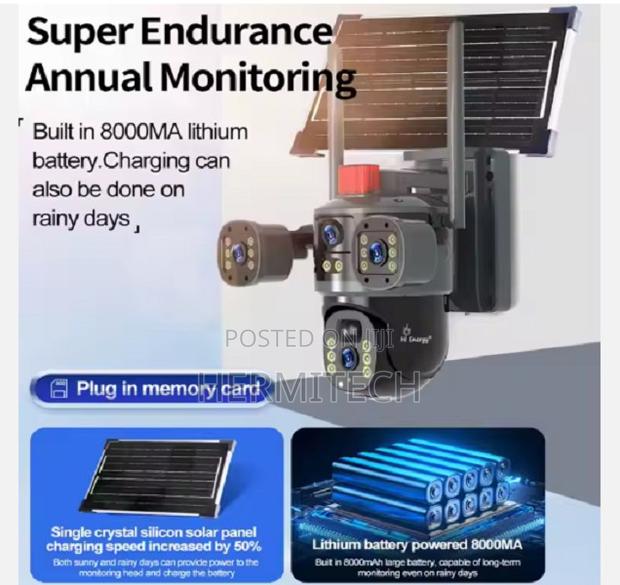 V380 Solar CCTV Security Camera 8mp 4g - main view