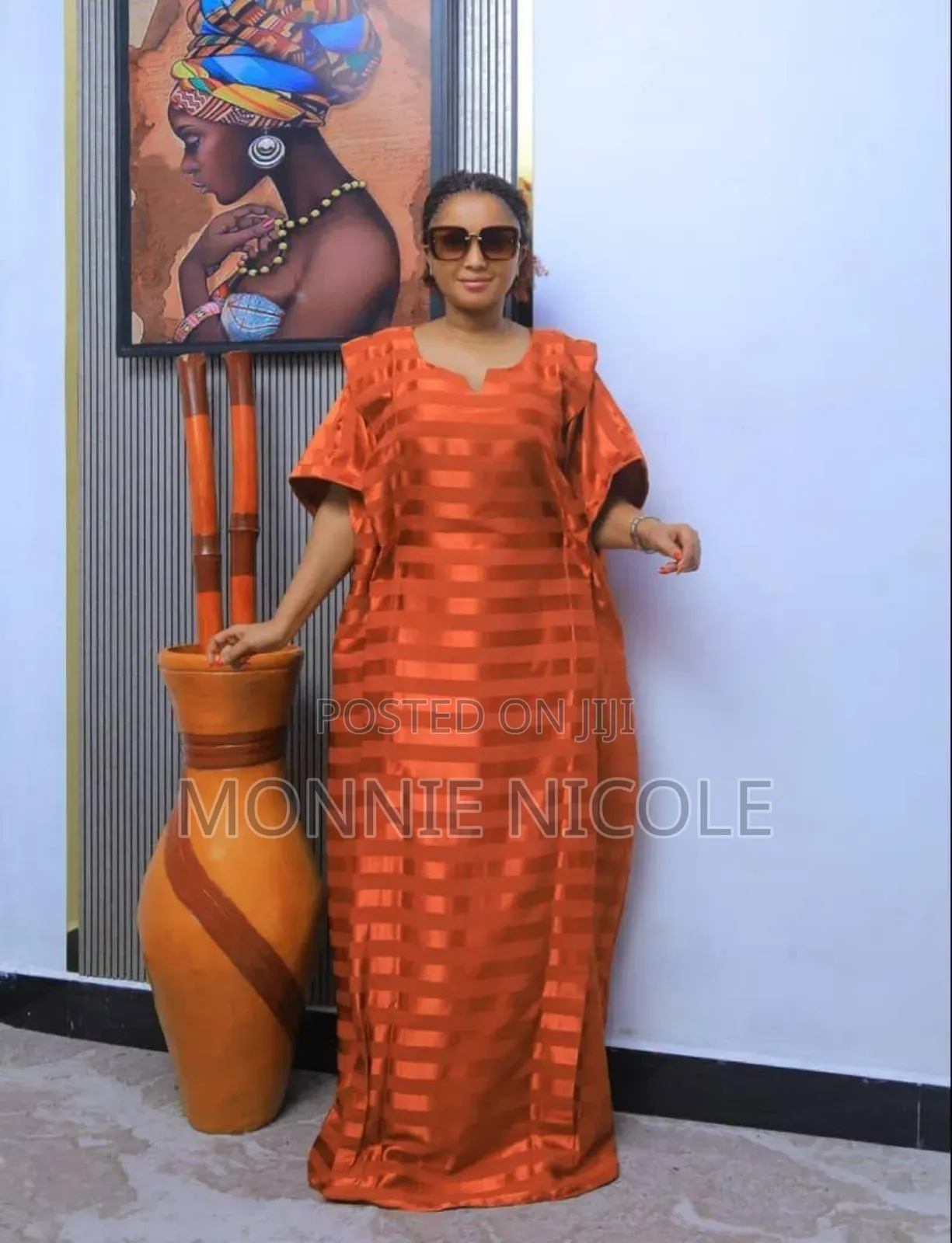 Burnt Orange Wedding Dress/Maxi Dress