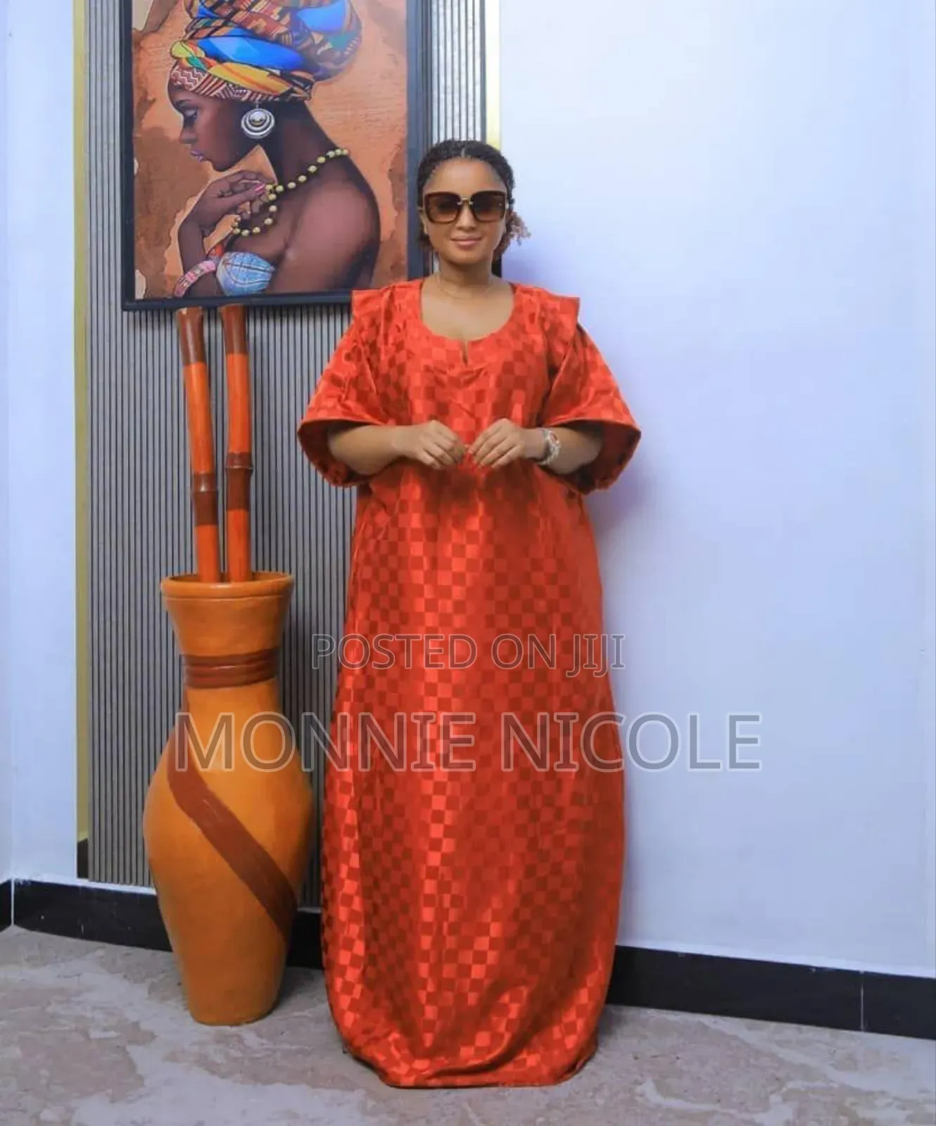 Burnt Orange Wedding Dress/Maxi Dress