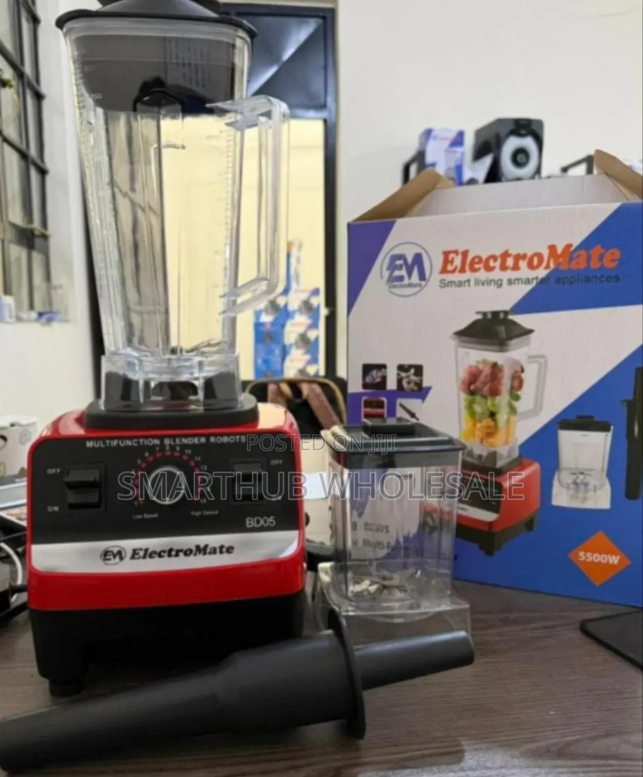 2 in 1 Electromate Commercial Blender (Silver