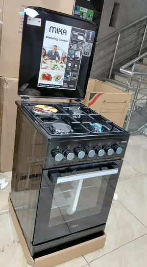 Black 3+1 Mika Gas Cooker With Electric Oven