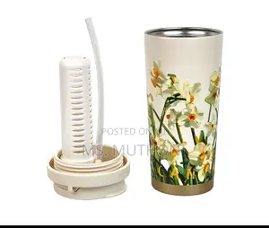 Floral Design 520 Ml Insulated Travel Cup