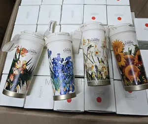 Floral Design 520 Ml Insulated Travel Cup