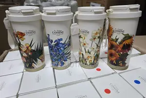 Floral Design 520 Ml Insulated Travel Cup