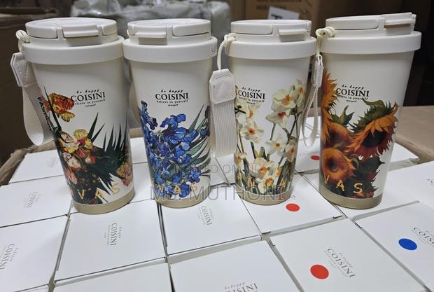Floral Design 520 Ml Insulated Travel Cup