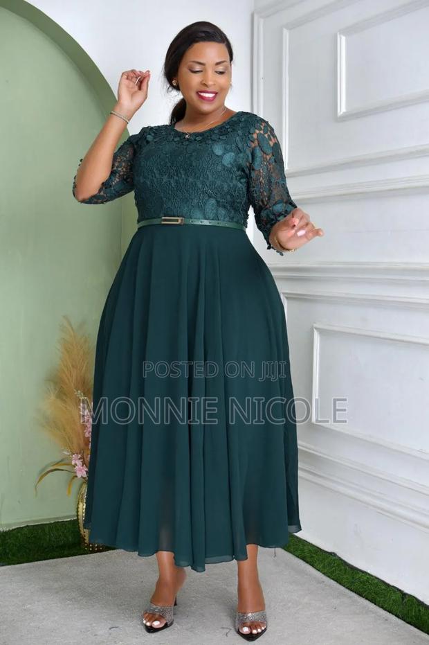 Classy Green Long Dress