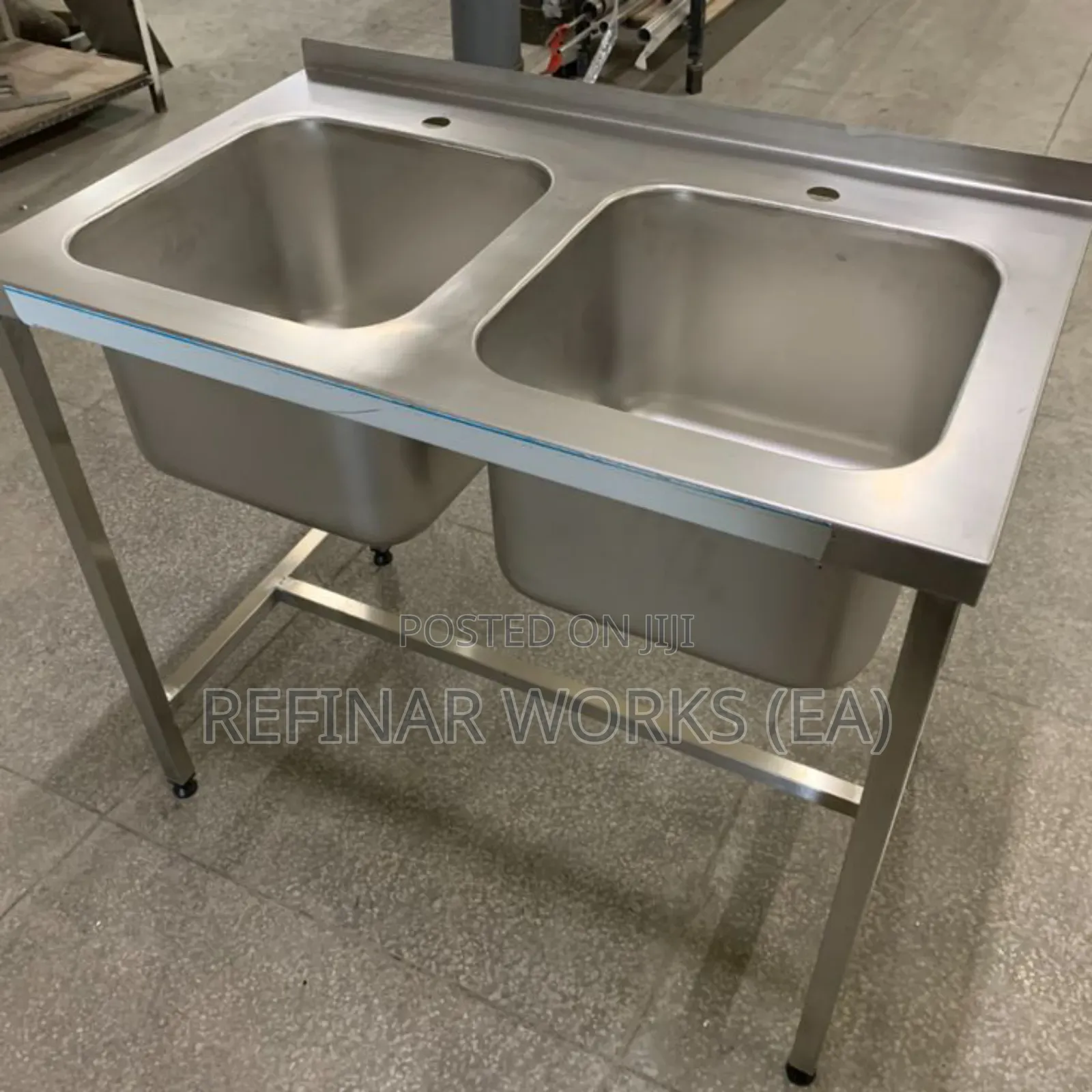 Custom Made Stainless Steel Tables Sinks, Racks