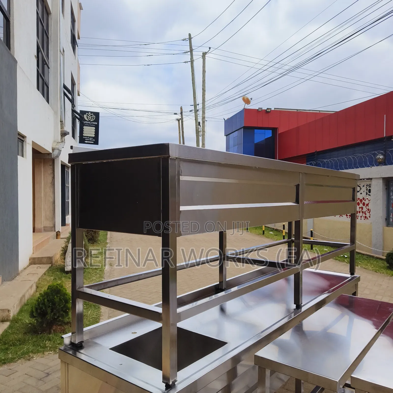 Custom Made Stainless Steel Tables Sinks, Racks
